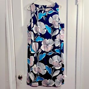 Navy & Pink Floral Nine West Dress
